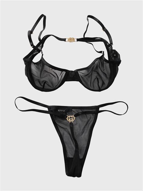 gucci 1997 mesh underwear|GUCCI by TOM FORD Vintage Black Mesh Underwear Lingerie .